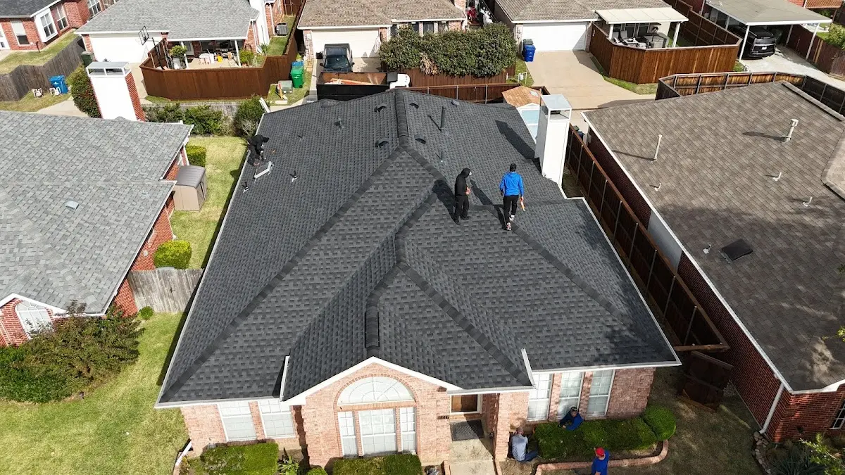 Slate & Tile Roof Repair work in progress on a Capitola property